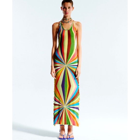 Siedres colorful Solana Sun Ray Knit Maxi Dress Maxi Dress NEW - Picture 1 of 11